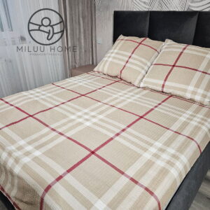 KOMPLET POŚCIELI Z KORY KOŁDRA 220×200 PODUSZKA 2X70X80 B024 KORA BAWEŁNIANA PRODUCENT