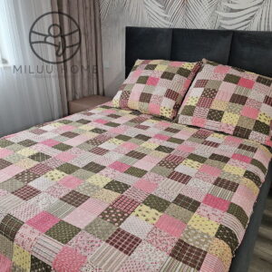 KOMPLET POŚCIELI Z KORY KOŁDRA 180×200 PODUSZKA 2X70X80 R96-4 KORA BAWEŁNIANA PRODUCENT