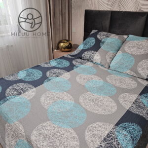 KOMPLET POŚCIELI Z KORY KOŁDRA 160×200 2XPODUSZKA 70X80 BUBBLE KORA BAWEŁNIANA PRODUCENT