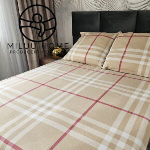 KOMPLET POŚCIEL FLANELOWA KOŁDRA 140×200 PODUSZKA 70X80 B024 FLANELA BAWEŁNIANA PRODUCENT