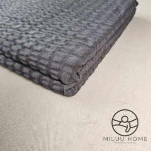 PRZEŚCIERADŁO Z KORY NA GUMKĘ ( Z GUMKĄ ) 120X200 GRAFIT BAWEŁNIANE PRODUCENT