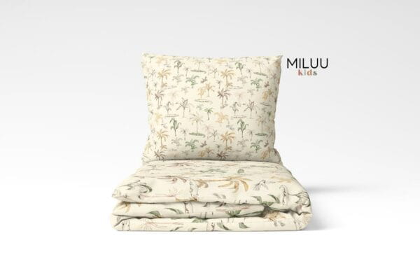 POŚCIEL DZIECIĘCA BAWEŁNIANA KOMPLET KOŁDRA 110X125 PODUSZKA 40X60 TROPICAL BAWEŁNA 100% PRODUCENT
