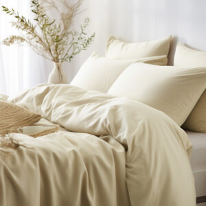Pościel satyna bawełniana KREM 155/180x200