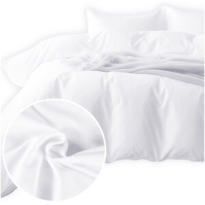 Pościel satyna bawełniana BIAŁY 603/180x200