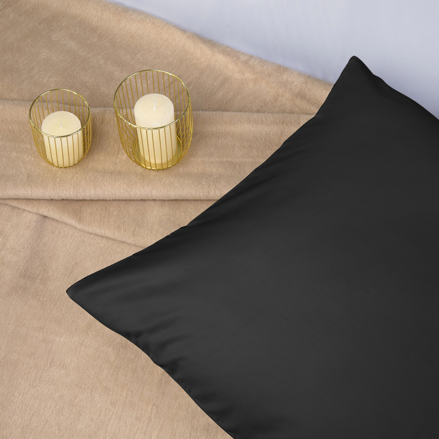 Pościel satyna bawełniana CZARNY 04000966/140x200+1posz.70x80 - obrazek 3