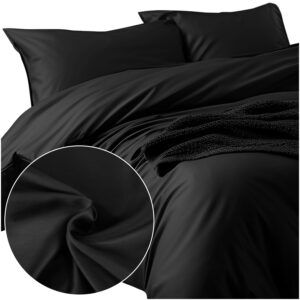 KOMPLET POŚCIEL SATYNA BAWEŁNIANA KOŁDRA 160X200 PODUSZKA 2X70X80 CZARNY 04000966 SATYNOWA PREMIUM