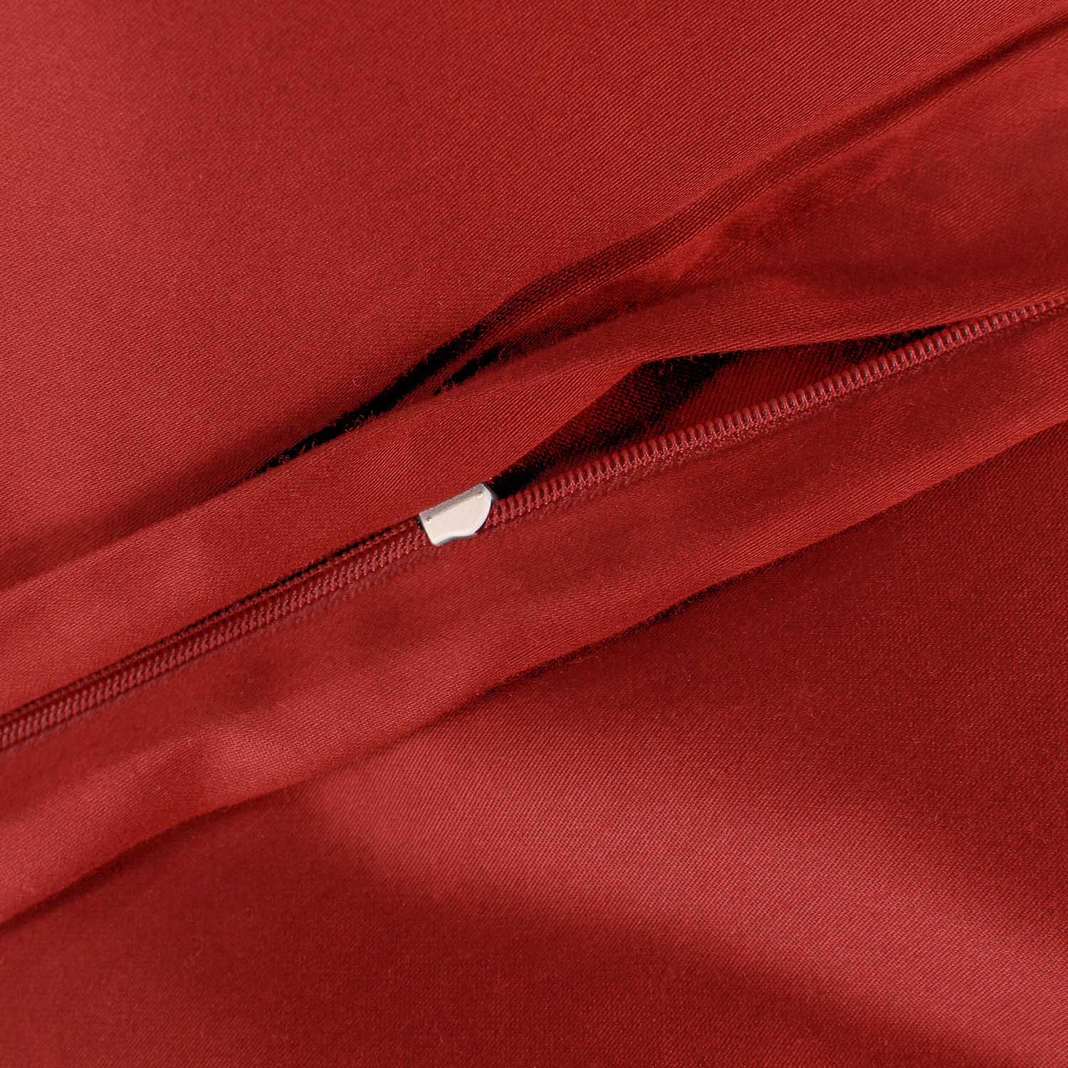 Pościel satyna bawełniana CZERWIEŃ 029/180x200 - obrazek 4