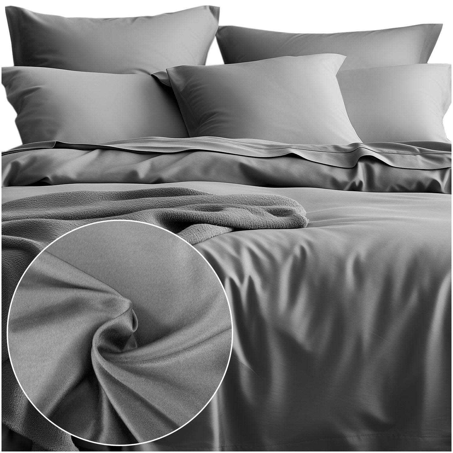 Pościel satyna bawełniana POPIEL 024/220x200 - obrazek 2
