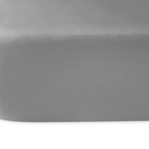 Prześcieradło satyna bawełniana popiel 024/200x220