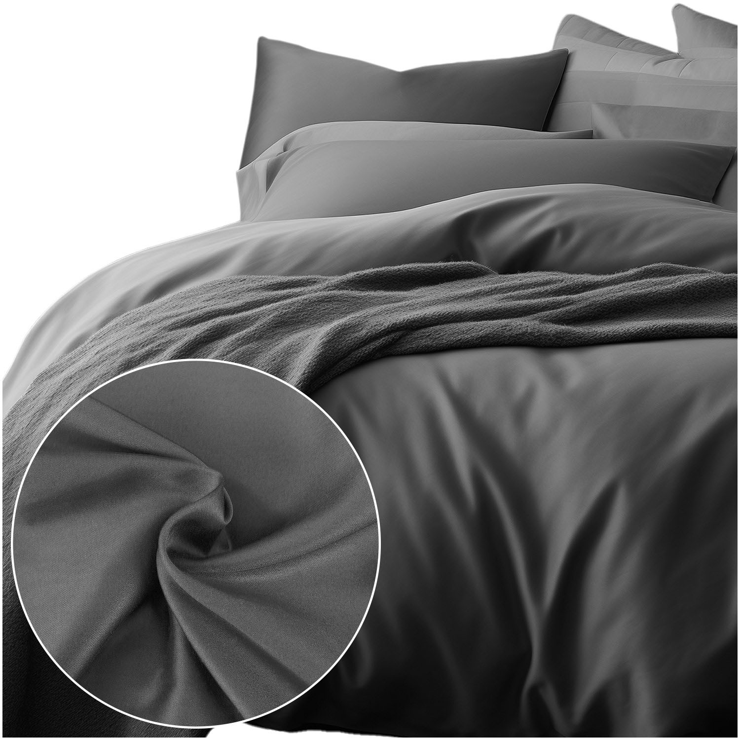 Pościel satyna bawełniana J.SZARY 037/220x200 - obrazek 2