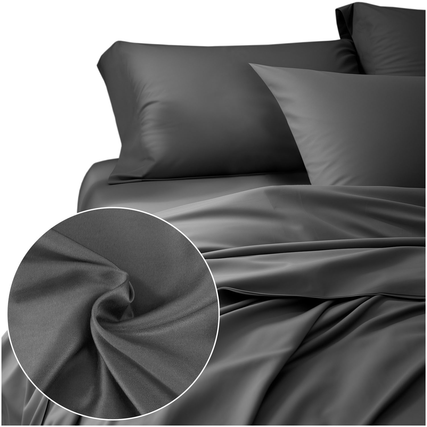 Pościel satyna bawełniana J.SZARY 037/220x200 - obrazek 3