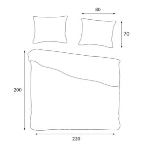 Pościel satyna bawełniana CIZGILI CREAM/220X200 EXCLUSIVE