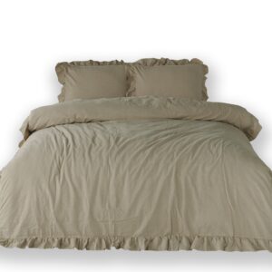 Pościel bawełniana OXFORDTAN/220X200(P) STONEWASHED