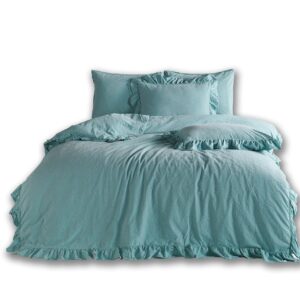 Pościel bawełniana MINERAL BLUE/160x200(P) STONEWASHED