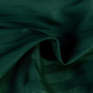 KOMPLET POŚCIEL SATYNA BAWEŁNIANA KOŁDRA 160X200 PODUSZKA 2X70X80 CIZGILI DARK GREEN SATYNOWA PREMIUM