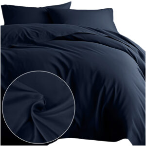 KOMPLET POŚCIEL SATYNA BAWEŁNIANA KOŁDRA 160X200 PODUSZKA 2X70X80 CIEMNY GRANAT 026 SATYNOWA PREMIUM