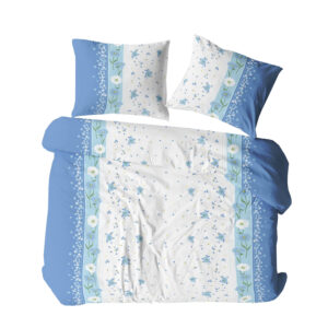 KOMPLET POŚCIELI Z KORY KOŁDRA 160X200 PODUSZKA 2X70X80 1605N KORA BAWEŁNIANA 100% KORALOVE