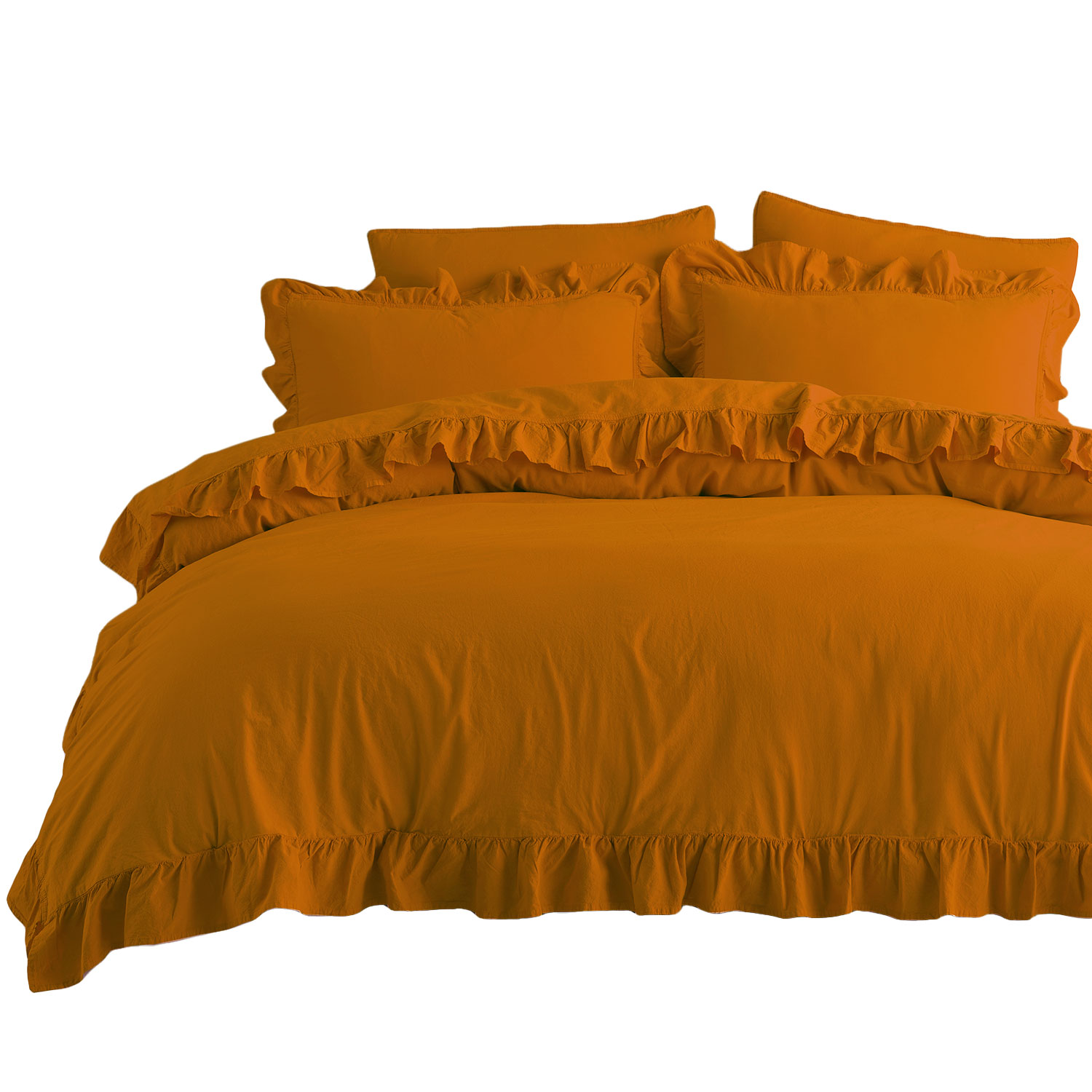 Pościel bawełniana SUDAN BROWN/160x200(P) STONEWASHED