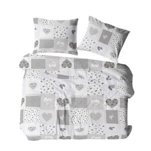 KOMPLET POŚCIELI Z KORY KOŁDRA 160X200 PODUSZKA 2X70X80 1108N KORA BAWEŁNIANA 100% KORALOVE