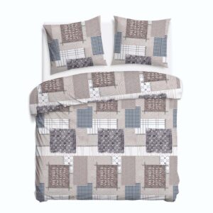 KOMPLET POŚCIEL FLANELOWA KOŁDRA 180X200 PODUSZKA 2X70X80 31511/1 FLANELA BAWEŁNIANA FLANELOVE