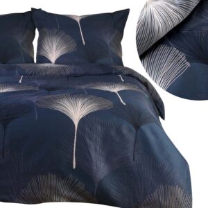 KOMPLET POŚCIEL SATYNA BAWEŁNIANA KOŁDRA 180X200 PODUSZKA 2X70X80 1550/1 SATYNOWA PREMIUM