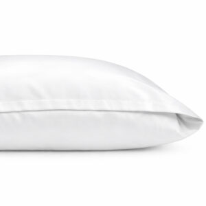 Poszwa hotelowa na zakładkę MONAKO gładka biała/160x200