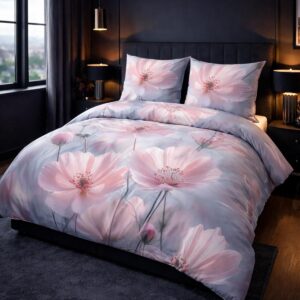 Pościel satyna bawełniana 12417/140x200+1posz.70x80 SATYNLOVE PREMIUM