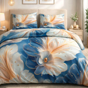 KOMPLET POŚCIEL SATYNA BAWEŁNIANA KOŁDRA 220X200 PODUSZKA 2X70X80 12414 SATYNOWA PREMIUM