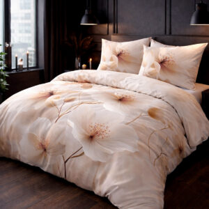 KOMPLET POŚCIEL SATYNA BAWEŁNIANA KOŁDRA 220X200 PODUSZKA 2X70X80 12415 SATYNOWA PREMIUM