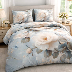 KOMPLET POŚCIEL SATYNA BAWEŁNIANA KOŁDRA 180X200 PODUSZKA 2X70X80 12413 SATYNOWA PREMIUM