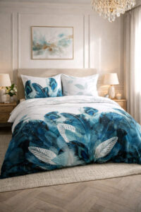 KOMPLET POŚCIEL SATYNA BAWEŁNIANA KOŁDRA 220X200 PODUSZKA 2X70X80 22401 SATYNOWA PREMIUM