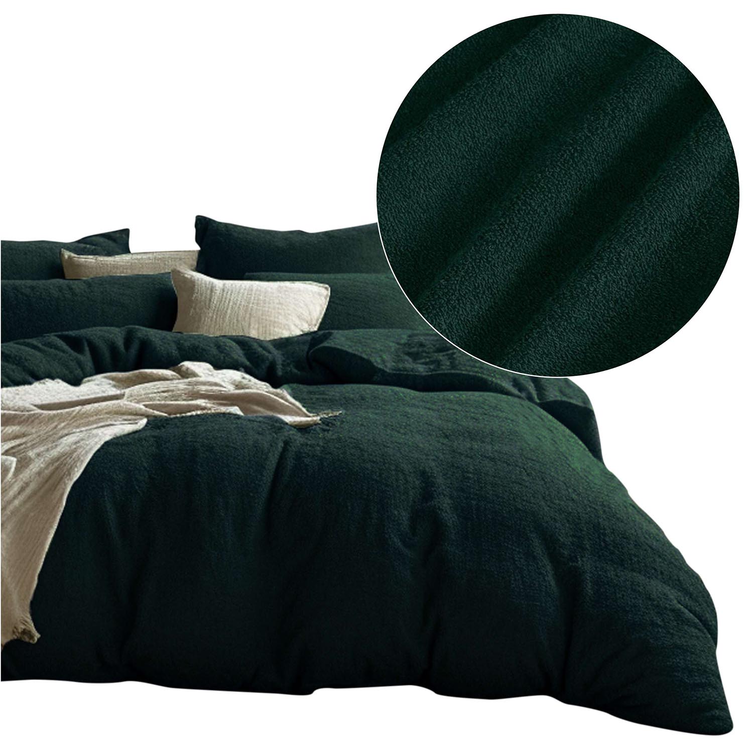 Pościel frotte zielony 46/200x220