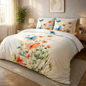 KOMPLET POŚCIEL SATYNA BAWEŁNIANA KOŁDRA 180X200 PODUSZKA 2X70X80 12421 SATYNOWA PREMIUM