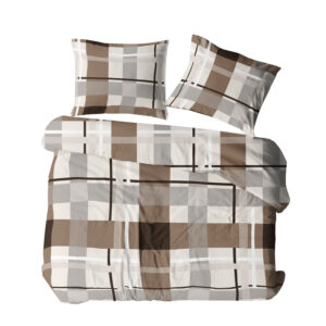 KOMPLET POŚCIELI Z KORY KOŁDRA 160X200 PODUSZKA 2X70X80 2070N KORA BAWEŁNIANA 100% KORALOVE