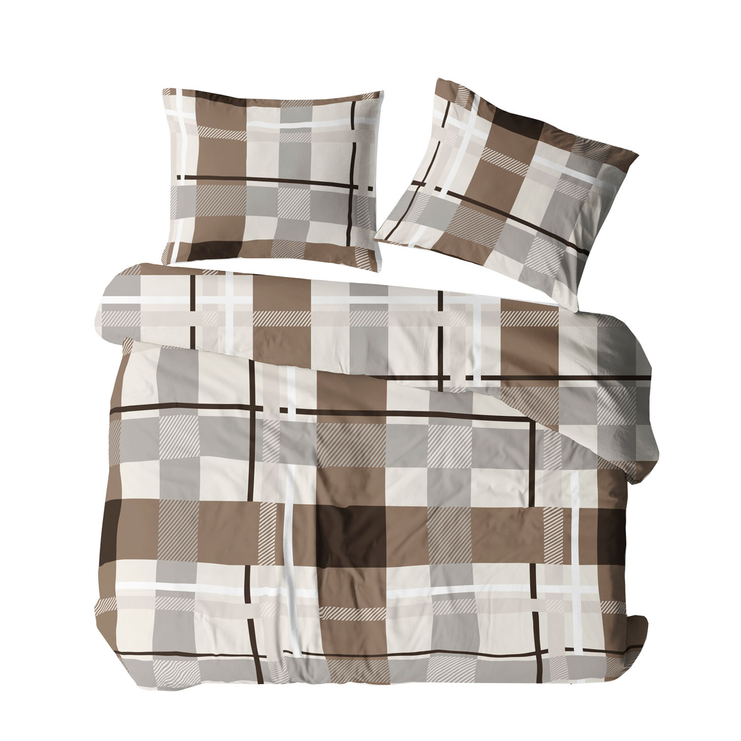 KOMPLET POŚCIELI Z KORY KOŁDRA 160X200 PODUSZKA 2X70X80 2070N KORA BAWEŁNIANA 100% KORALOVE