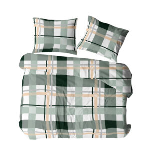 KOMPLET POŚCIELI Z KORY KOŁDRA 160X200 PODUSZKA 2X70X80 2073N KORA BAWEŁNIANA 100% KORALOVE