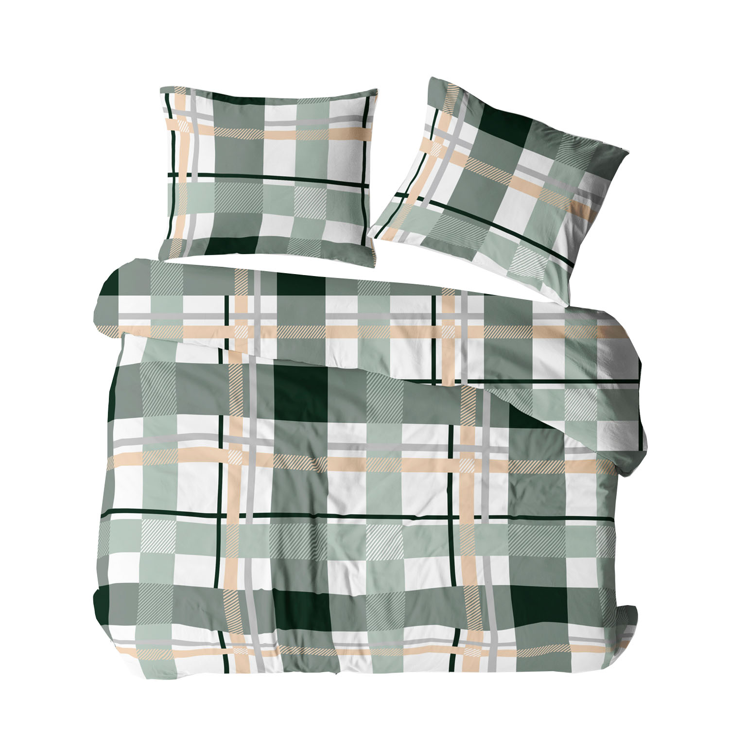 KOMPLET POŚCIELI Z KORY KOŁDRA 160X200 PODUSZKA 2X70X80 2073N KORA BAWEŁNIANA 100% KORALOVE