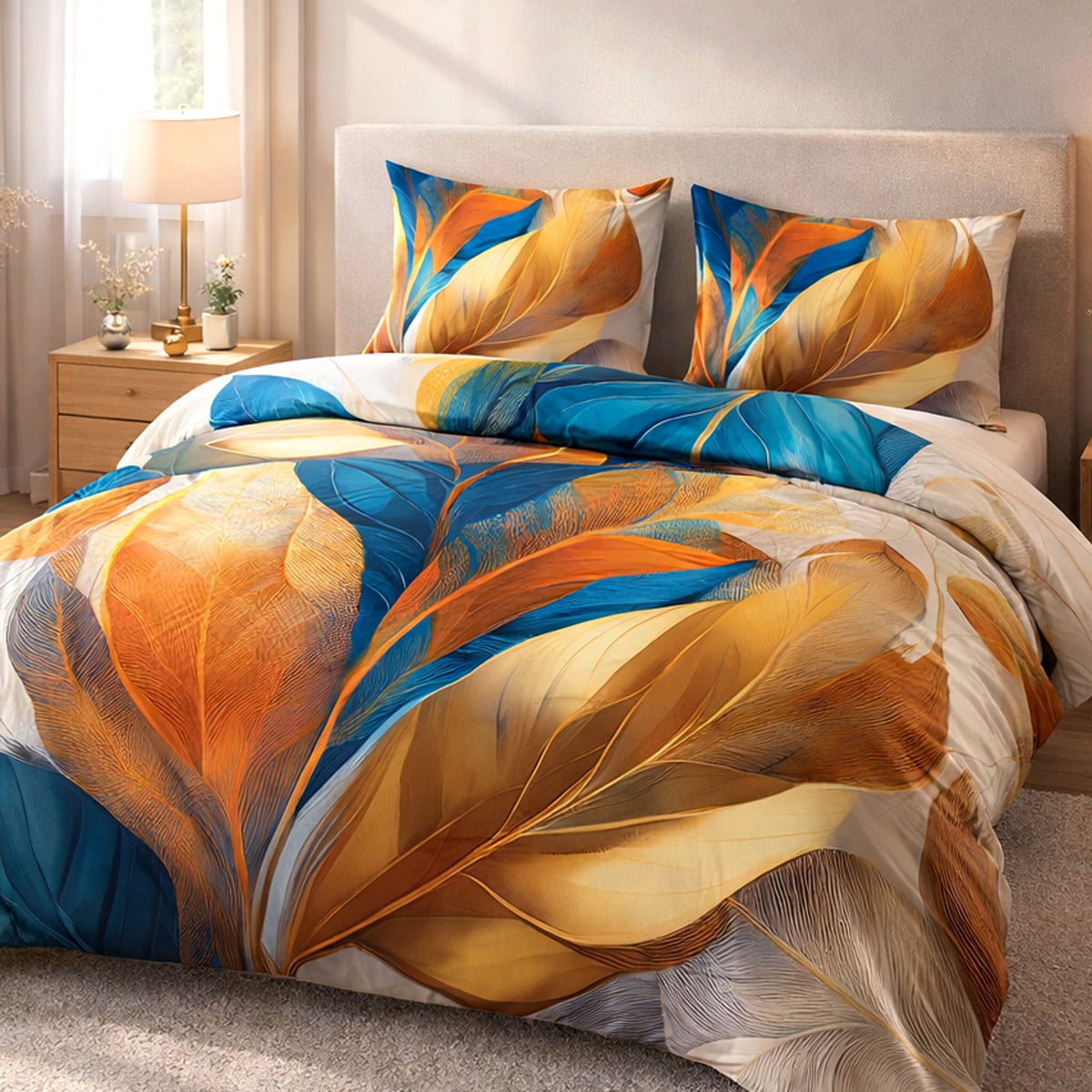 KOMPLET POŚCIEL SATYNA BAWEŁNIANA KOŁDRA 220X200 PODUSZKA 2X70X80 12418 SATYNOWA PREMIUM