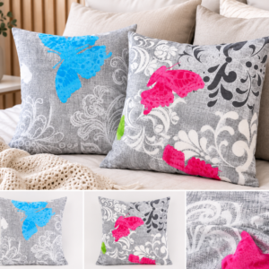 POSZEWKA Z KORY NA PODUSZKĘ JASIEK 40X40 MOTYLE BAWEŁNA 100% PRODUCENT