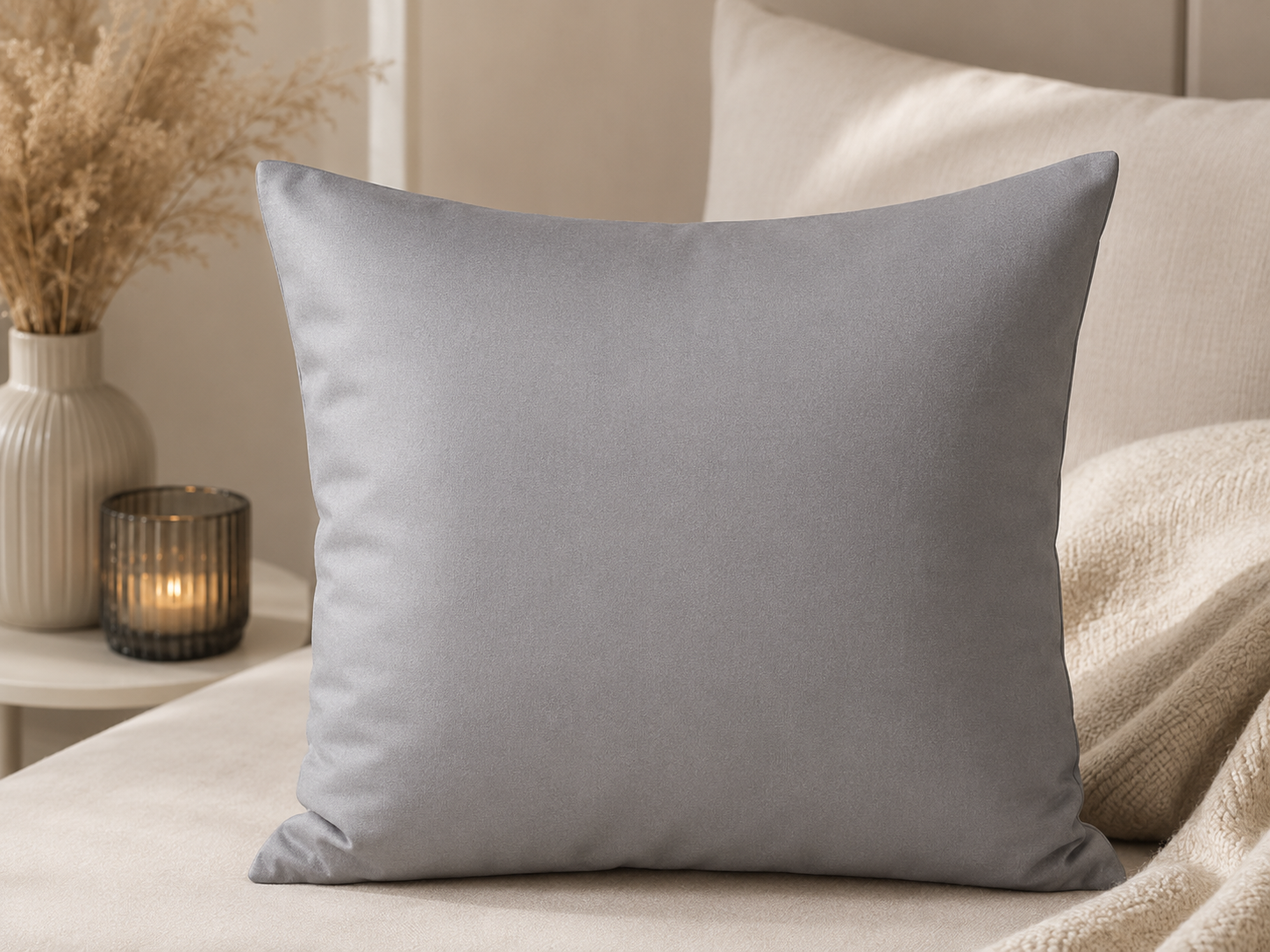 POSZEWKA Z SATYNY BAWEŁNIANEJ 100% NA PODUSZKĘ JASIEK 40X40 SZARY SATYNA PRODUCENT