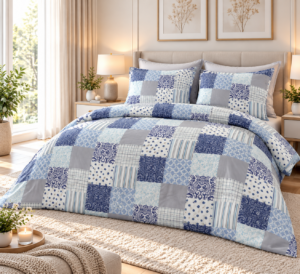 KOMPLET POŚCIEL FLANELOWA KOŁDRA 160×200 PODUSZKA 2X70X80 1544 FLANELA BAWEŁNIANA PRODUCENT