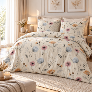 KOMPLET POŚCIEL FLANELOWA KOŁDRA 160×200 PODUSZKA 2X70X80 1709 FLANELA BAWEŁNIANA PRODUCENT