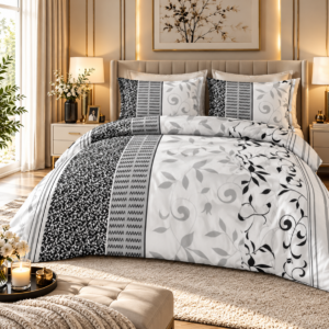 KOMPLET POŚCIEL FLANELOWA KOŁDRA 220×200 PODUSZKA 2X70X80 1260 FLANELA BAWEŁNIANA PRODUCENT