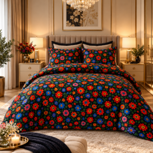 KOMPLET POŚCIEL FLANELOWA KOŁDRA 220×200 PODUSZKA 2X70X80 1272 FLANELA BAWEŁNIANA PRODUCENT