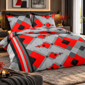 KOMPLET POŚCIEL FLANELOWA KOŁDRA 180×200 PODUSZKA 2X70X80 RS 014-3 FLANELA BAWEŁNIANA PRODUCENT