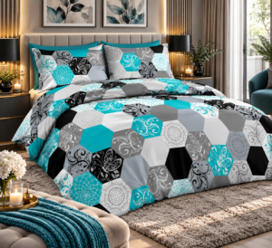 KOMPLET POŚCIEL FLANELOWA KOŁDRA 220×200 PODUSZKA 2X70X80 1465 FLANELA BAWEŁNIANA PRODUCENT