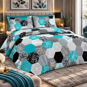 KOMPLET POŚCIEL FLANELOWA KOŁDRA 220×200 PODUSZKA 2X70X80 1465 FLANELA BAWEŁNIANA PRODUCENT