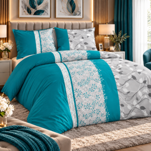 KOMPLET POŚCIEL FLANELOWA KOŁDRA 220×200 PODUSZKA 2X70X80 385 FLANELA BAWEŁNIANA PRODUCENT