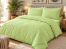 KOMPLET POŚCIEL FLANELOWA KOŁDRA 220×200 PODUSZKA 2X70X80 PISTACJA FLANELA BAWEŁNIANA PRODUCENT