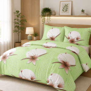KOMPLET POŚCIELI Z KORY KOŁDRA 160×200 2X PODUSZKA 70X80 R 340-5 GUZIK KORA BAWEŁNIANA PRODUCENT